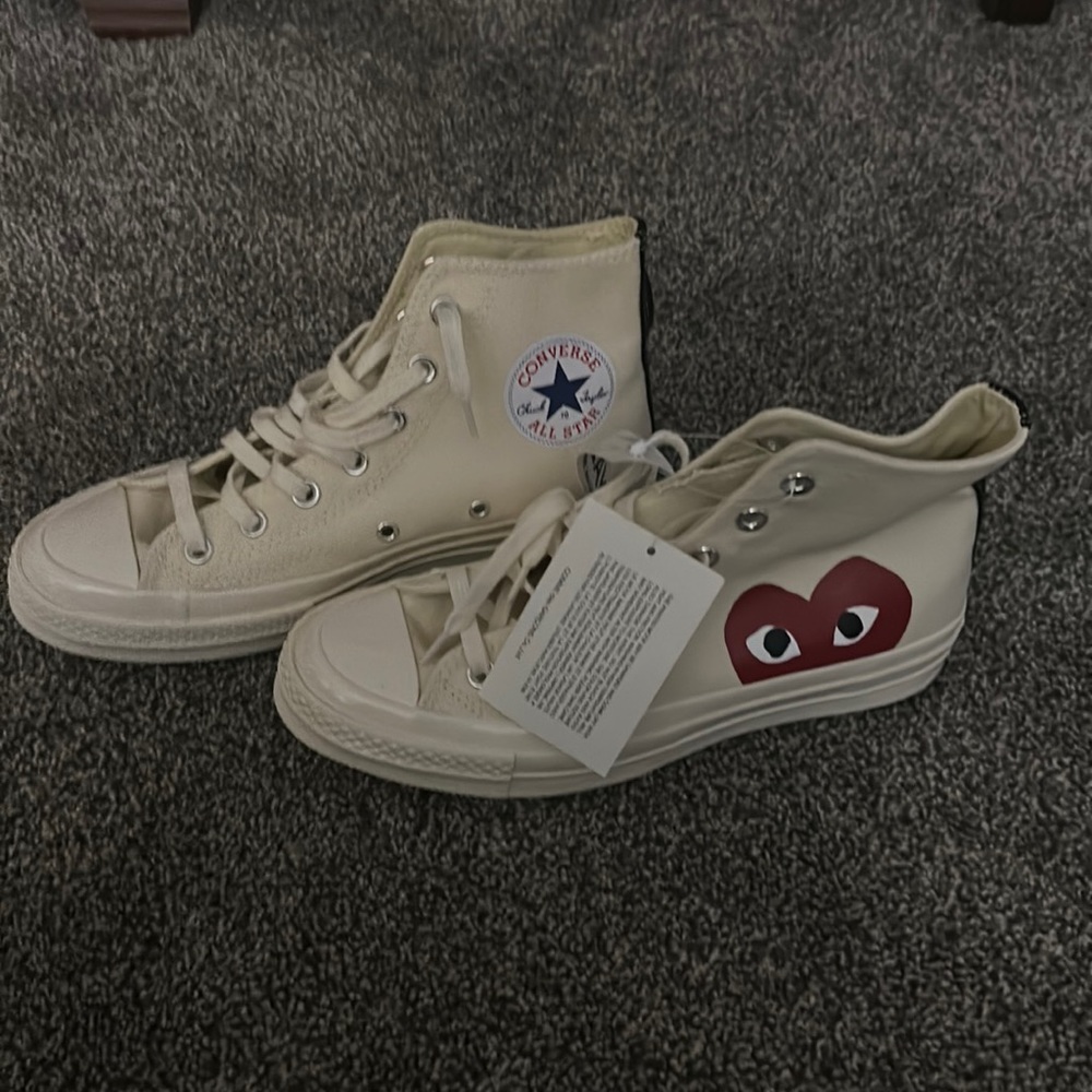 Tan play converse shoes